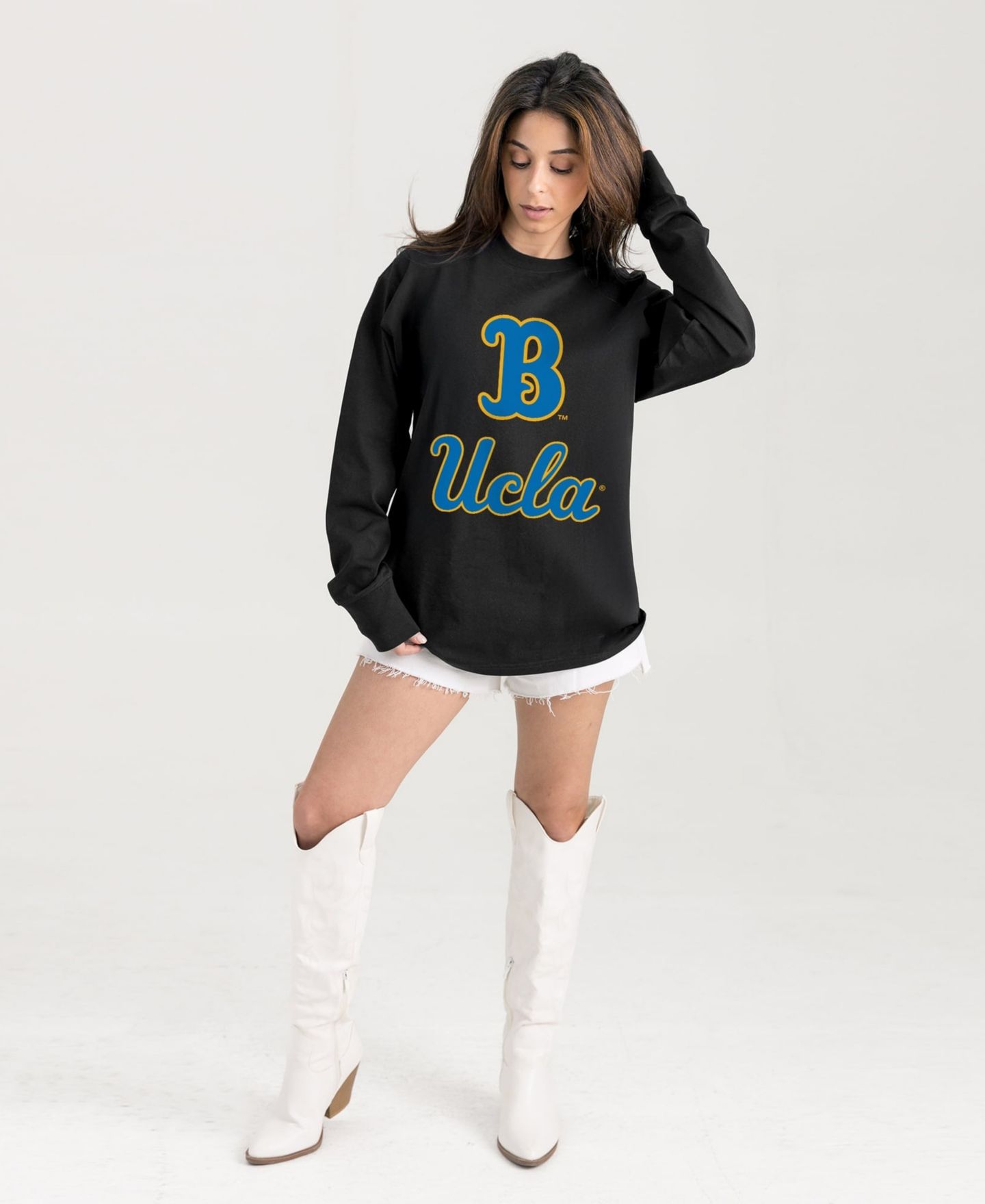 Женская футболка Gameday Couture Black Ucla Bruins Oversized Honor Roll Long-Sleeve — фото 1