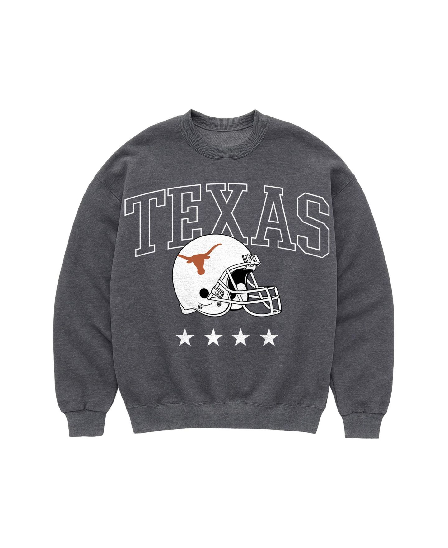 Женская толстовка Gameday Couture Charcoal Texas Longhorns Oversized Rising Stars Premium Fleece Drop Shoulder — фото 5
