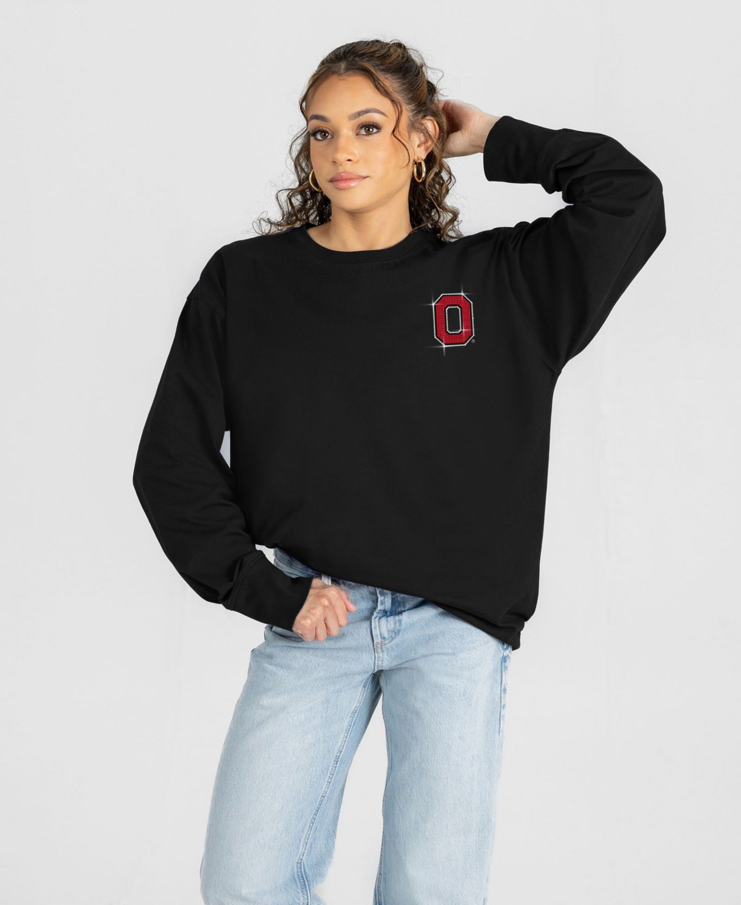 Женская футболка Gameday Couture Black Ohio State Buckeyes Light It Up Rhinestone Long-Sleeve — фото 5