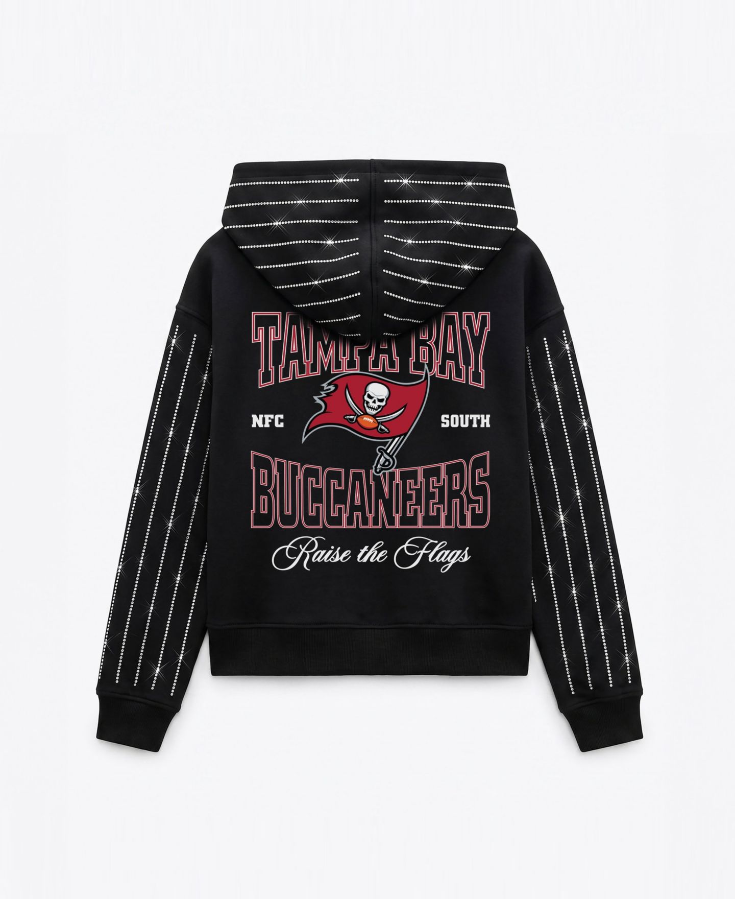 Женское худи Gameday Couture Black Tampa Bay Buccaneers Eyes on the Prize Mid-Crop Full-Zip — фото 5