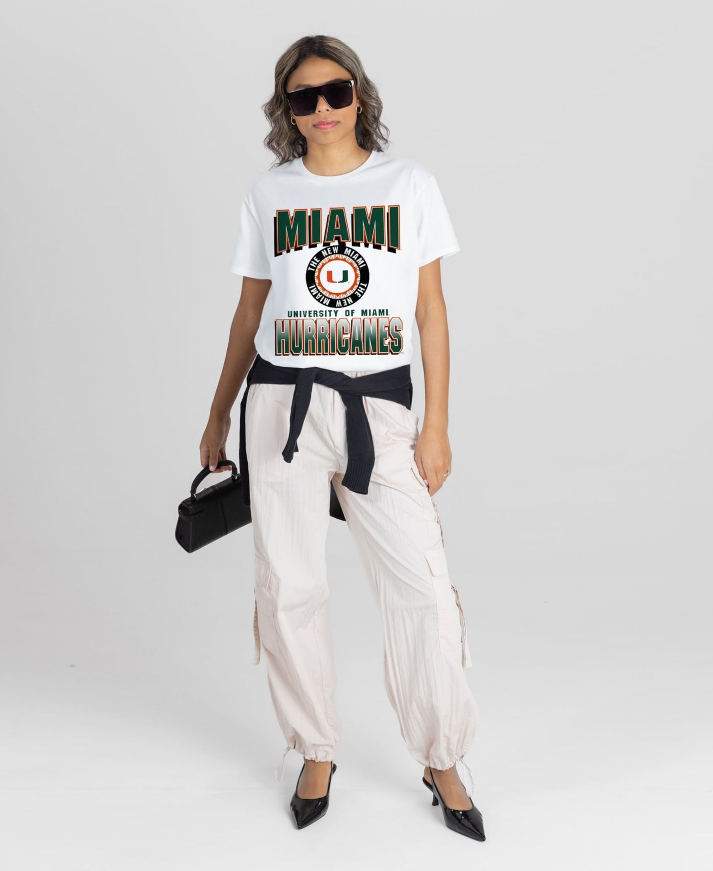 Женская футболка Gameday Couture White Miami Hurricanes All-Time Classic Oversized Flowy — фото 3