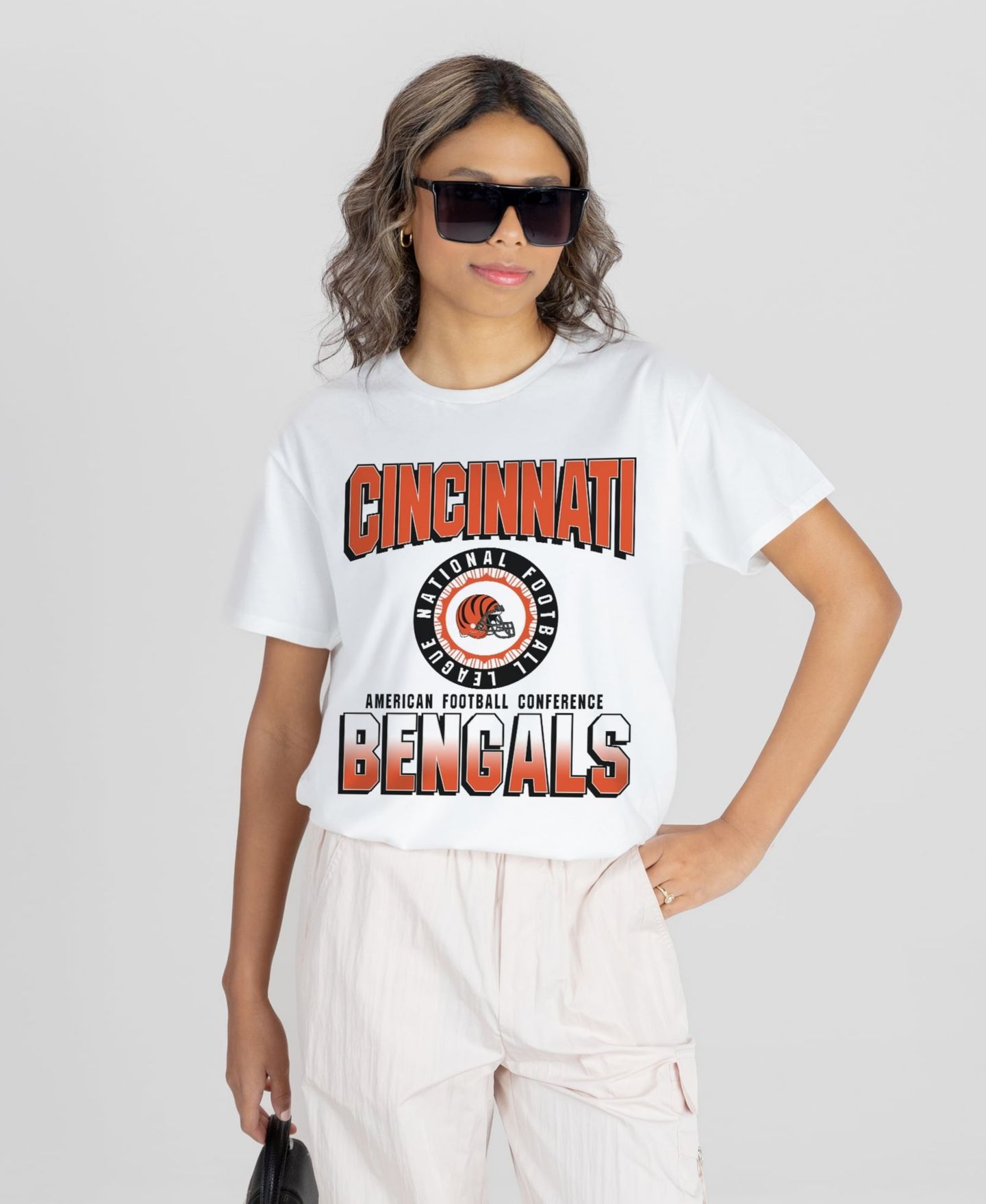 Женская футболка Gameday Couture White Cincinnati Bengals Oversized All-Time Classic Flowy — фото 1