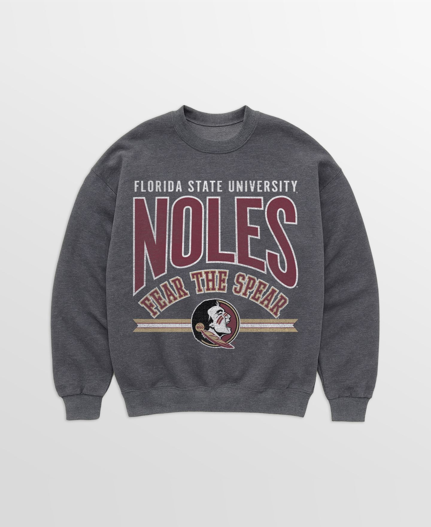 Женская толстовка Gameday Couture Charcoal Florida State Seminoles Kickoff Classic Oversized Premium Drop Shoulder — фото 5