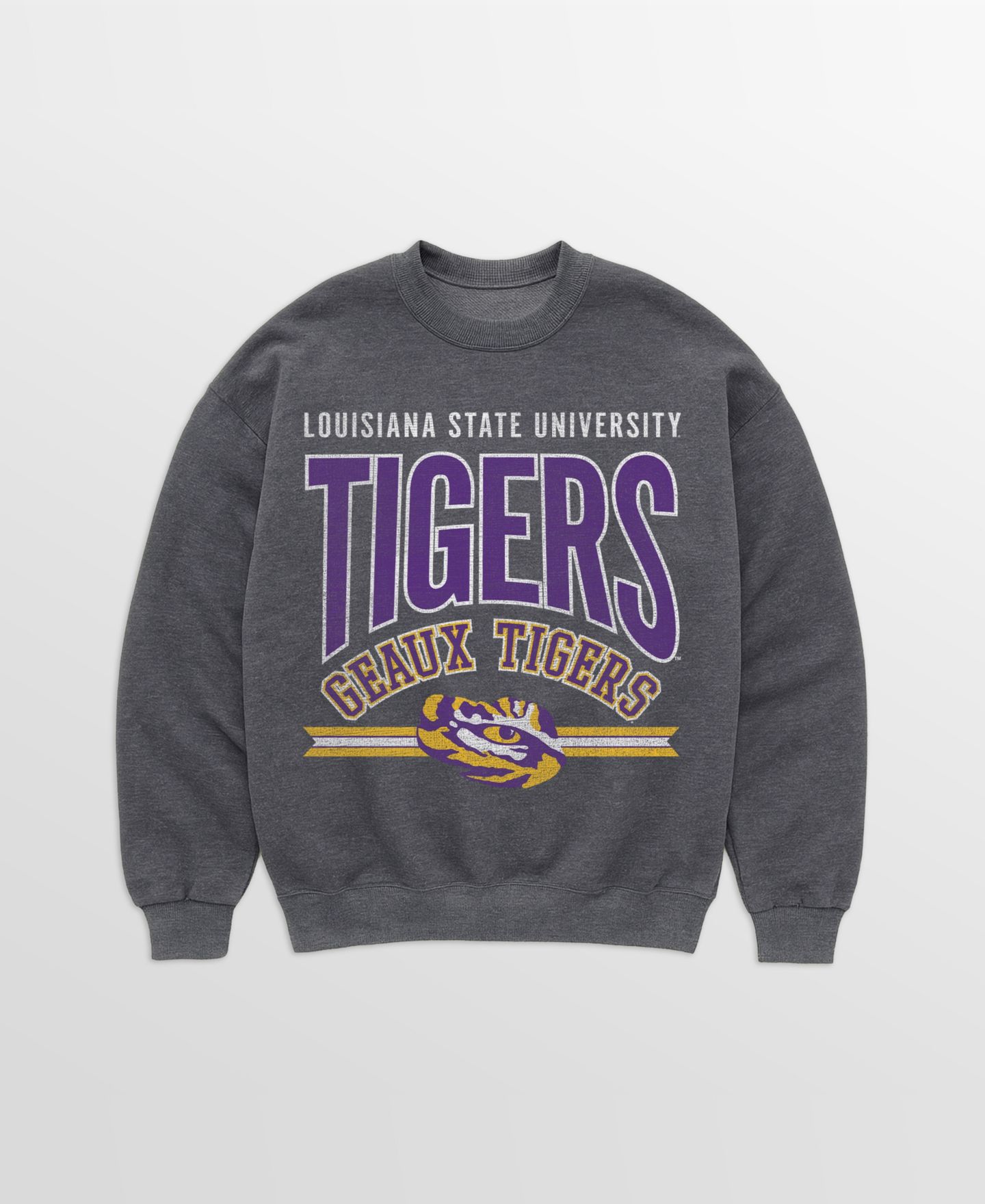 Женская толстовка Gameday Couture Charcoal LSU Tigers Kickoff Classic Oversized Premium Drop Shoulder — фото 5