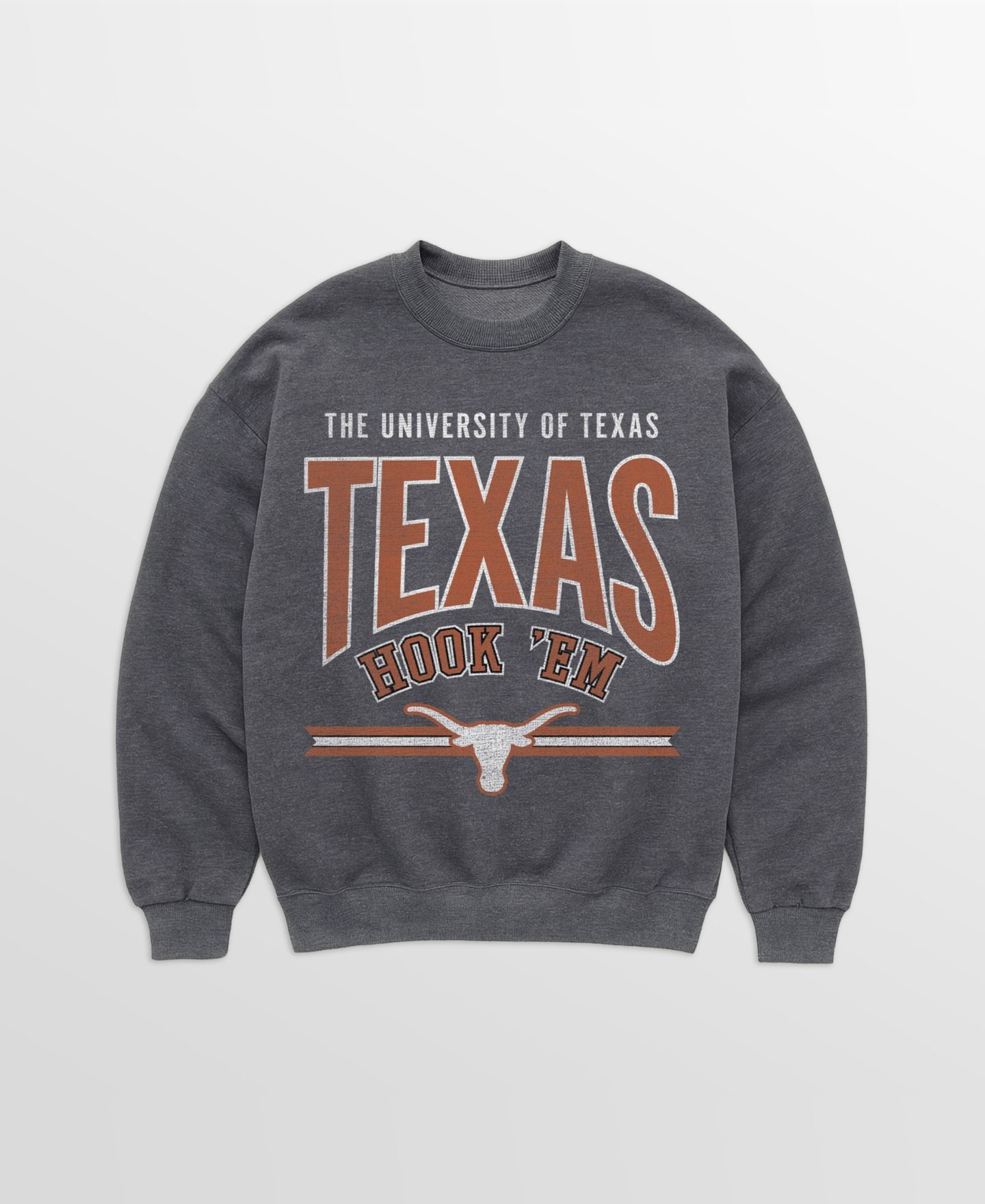 Женская толстовка Gameday Couture Charcoal Texas Longhorns Kickoff Classic Oversized Premium Drop Shoulder — фото 5