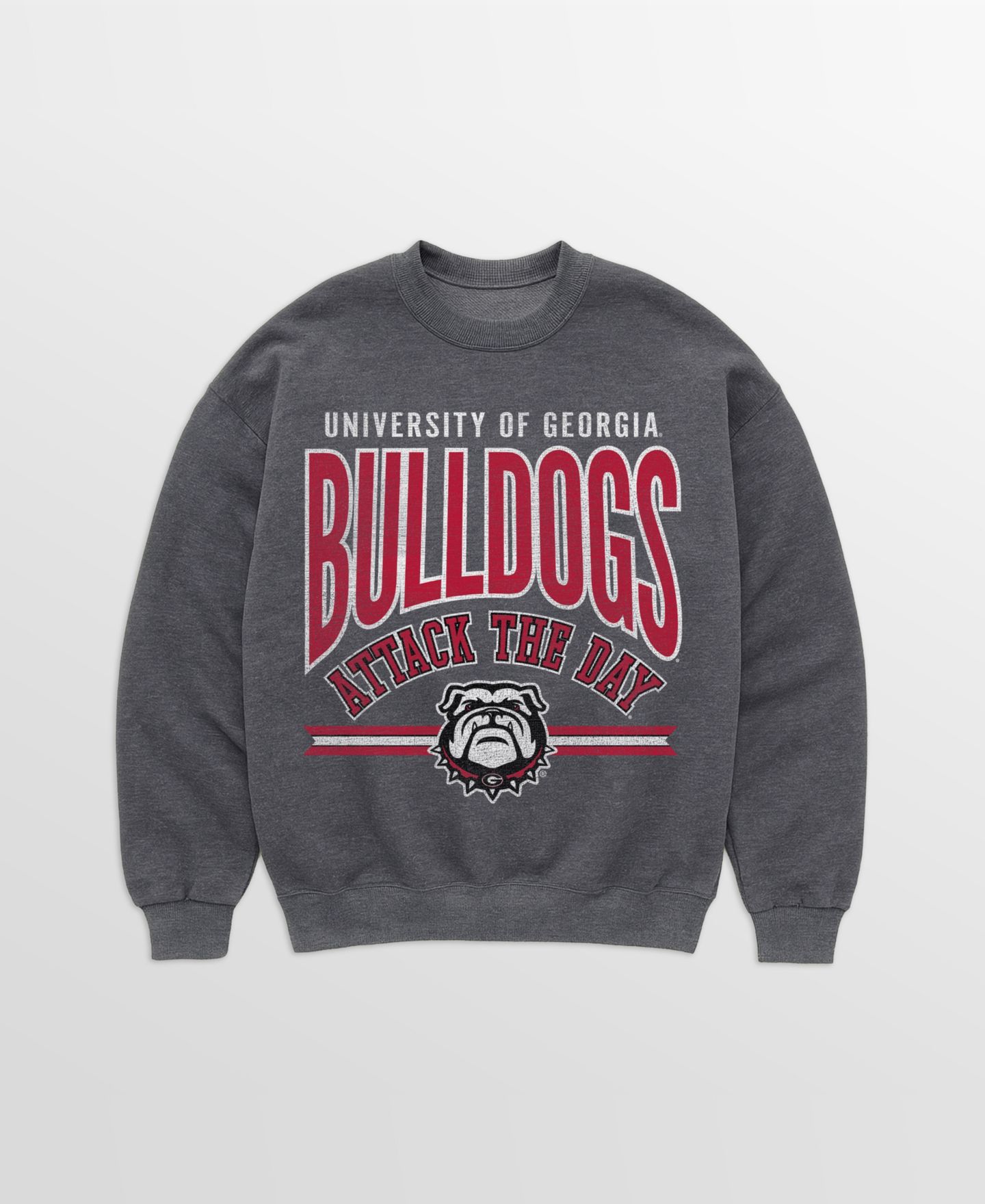 Женская толстовка Gameday Couture Charcoal Georgia Bulldogs Kickoff Classic Oversized Premium Drop Shoulder — фото 5