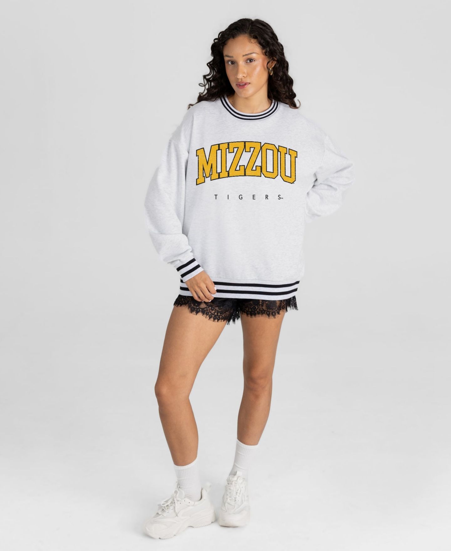 Женская толстовка Gameday Couture Ash Missouri Tigers Easy Energy — фото 3