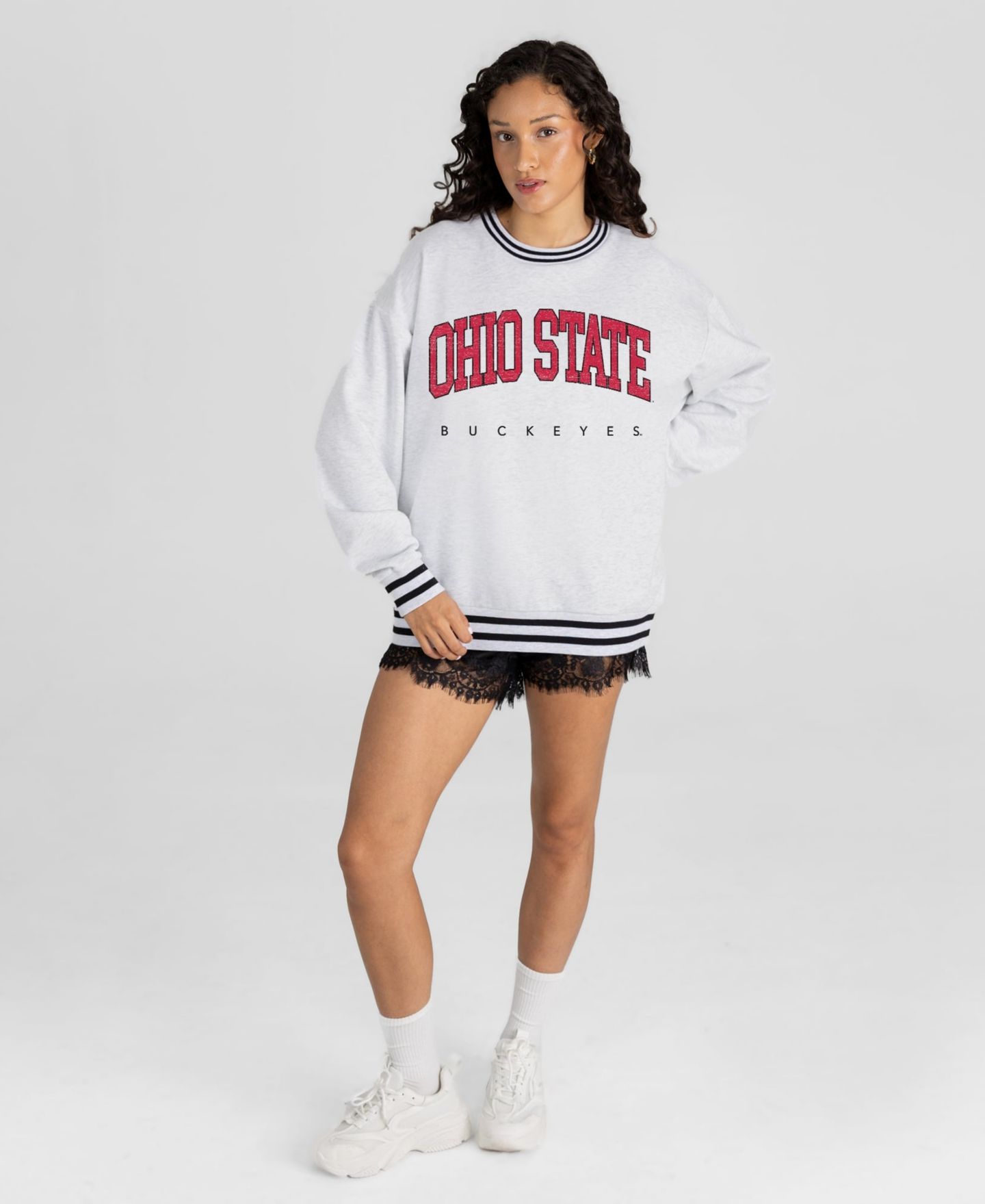 Женская толстовка Gameday Couture Ash Ohio State Buckeyes Easy Energy — фото 3