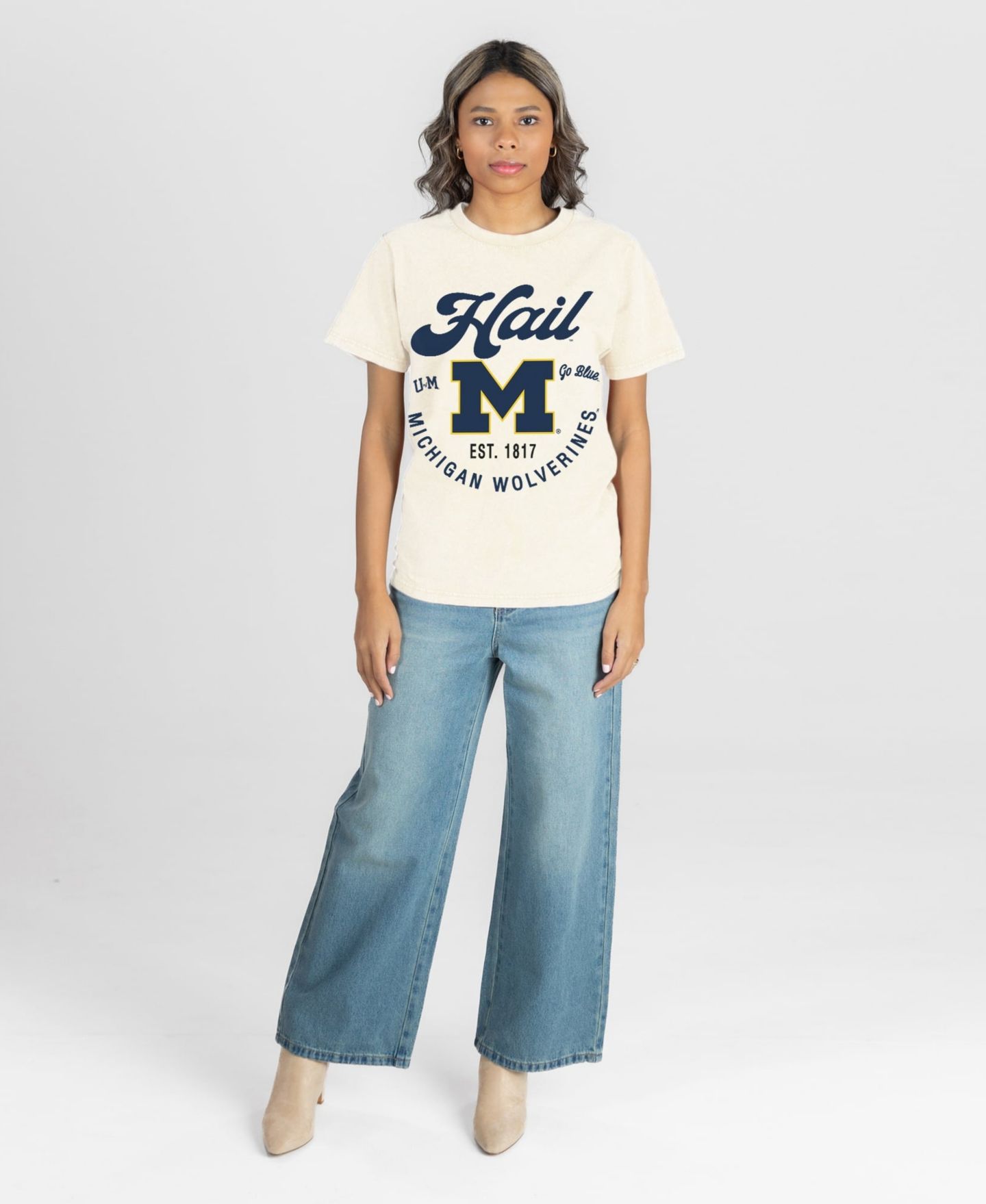 Женская футболка Gameday Couture Natural Michigan Wolverines You Know Our Name — фото 3