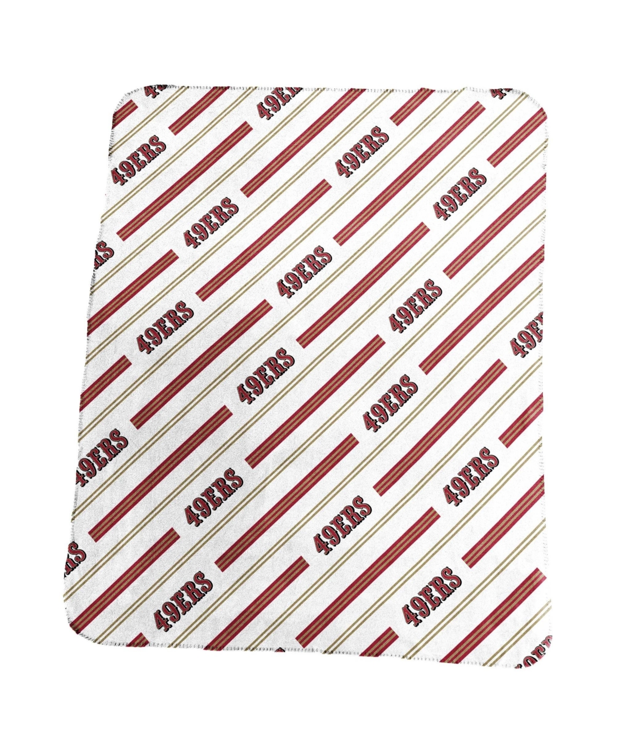 Logo Brands San Francisco 49ers 50" x 60" Classic Vertical Stripe Fleece Throw Blanket