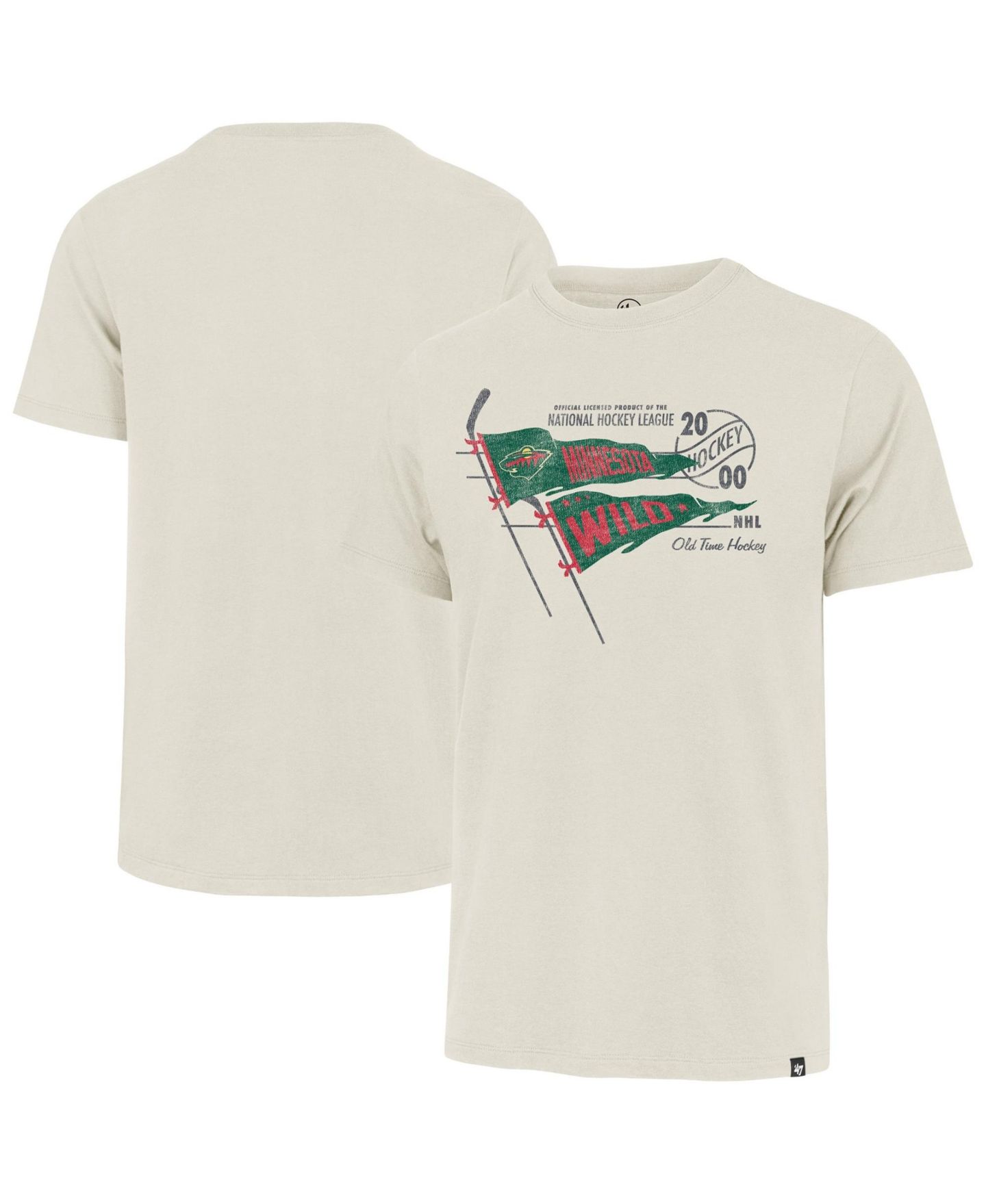 Мужская футболка '47 Brand Cream Minnesota Wild Journeyman Franklin — фото 1