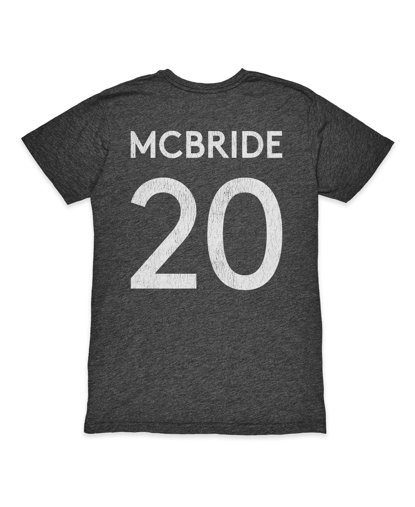 Мужская футболка 1863FC Brian McBride Heather Black Fulham Player Name & Number Twisted Tri-Blend — фото 3