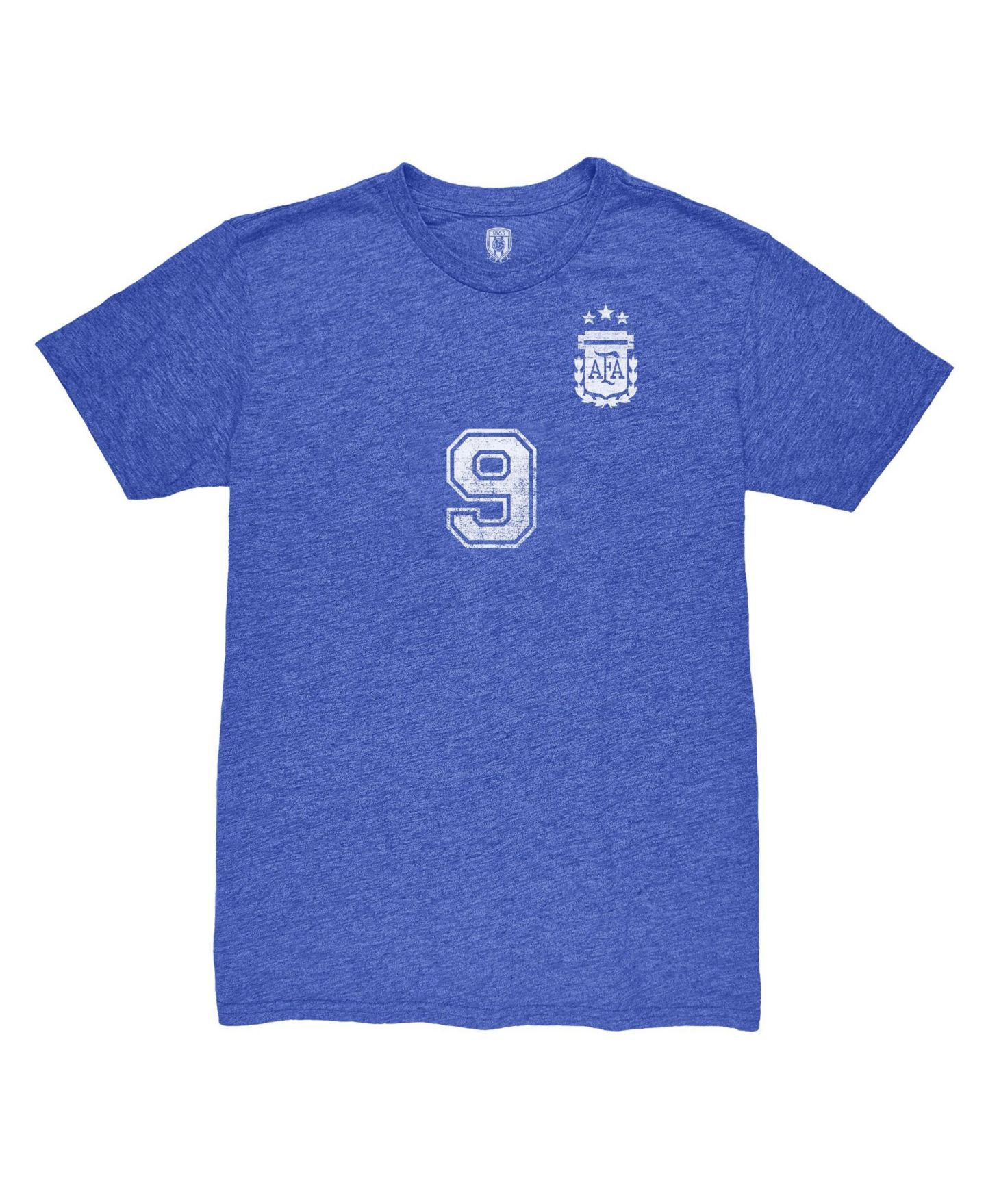 Мужская футболка 1863FC Julián Álvarez Blue Argentina National Team Retro Name & Number Tri-Blend — фото 2