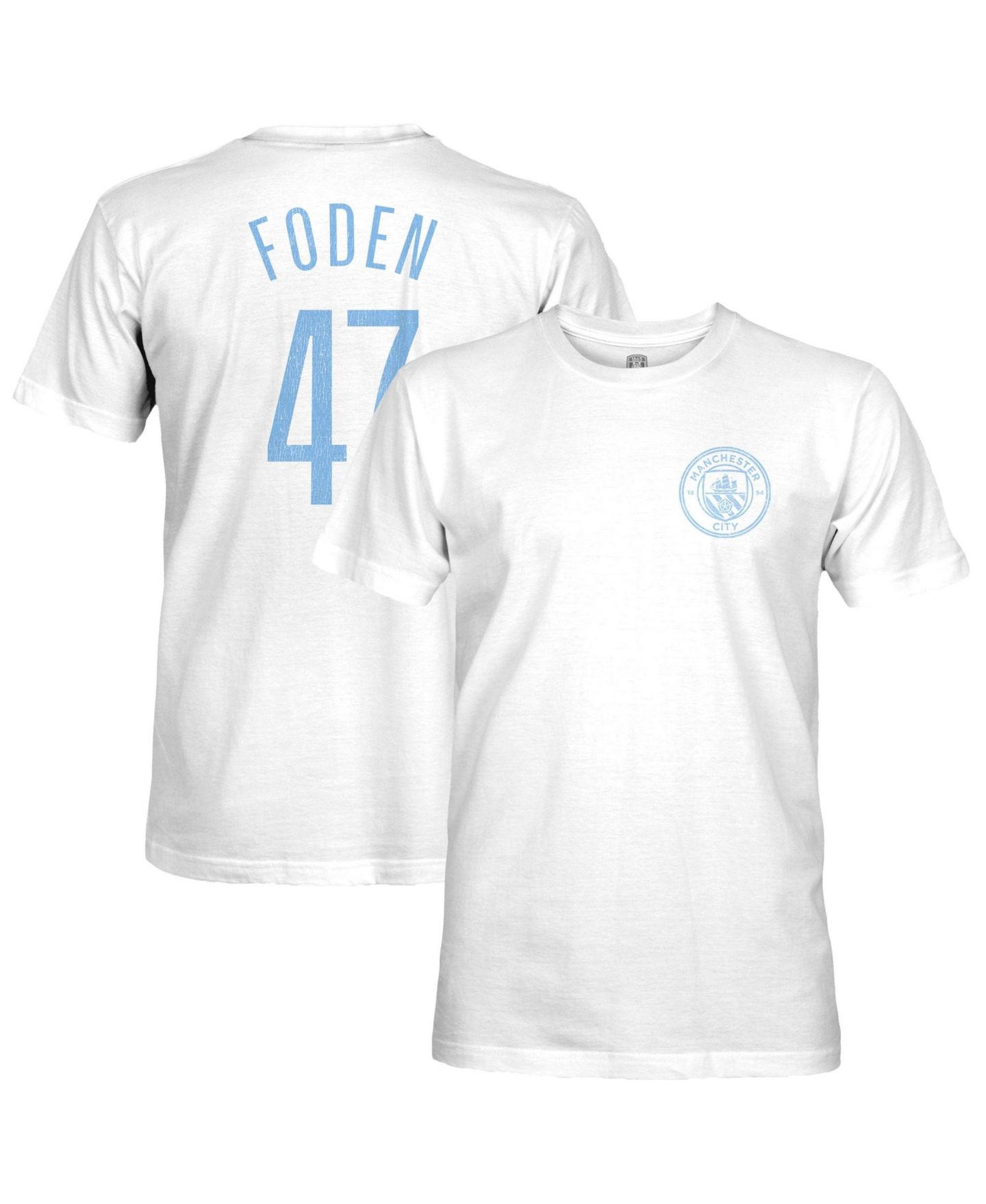 Мужская футболка 1863FC Phil Foden White Manchester City Player — фото 1
