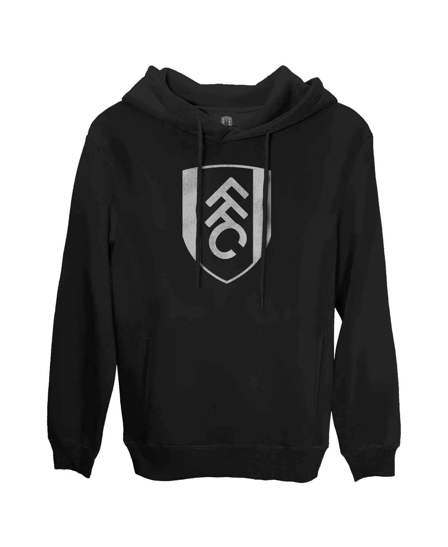 Мужское худи 1863FC Black Fulham Monochrome Badge Fleece Pullover — фото 2