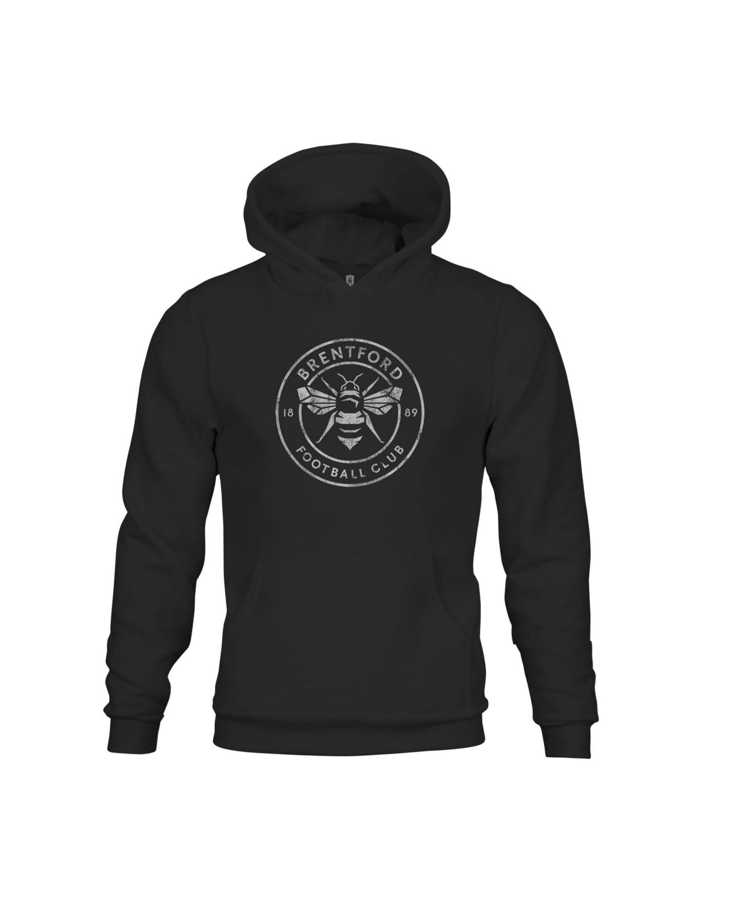 Детское худи 1863FC Black Brentford FC Mono Badge Fleece Pullover — фото 2