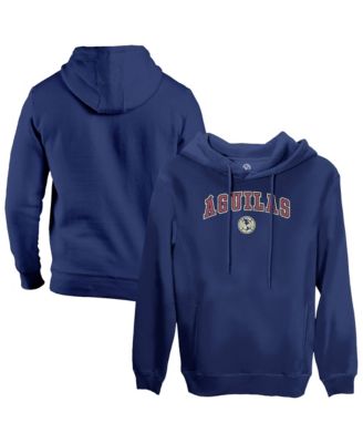 Men's Navy Club America Athletic Wordmark Fleece Pullover Hoodie