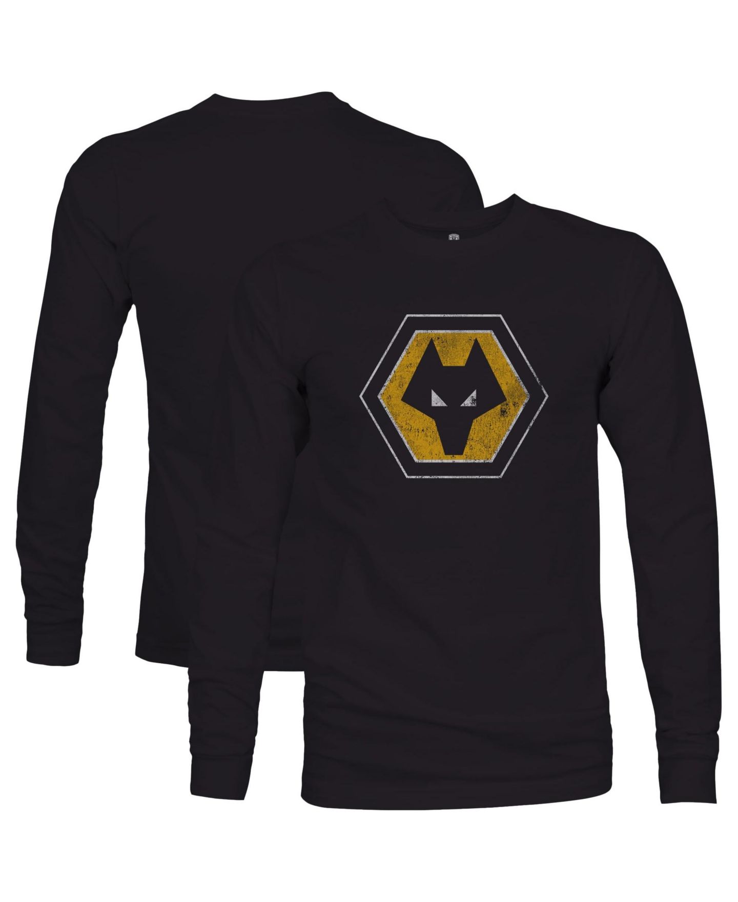 Мужская футболка 1863FC Black Wolverhampton Wanderers Color Badge Long-Sleeve — фото 1