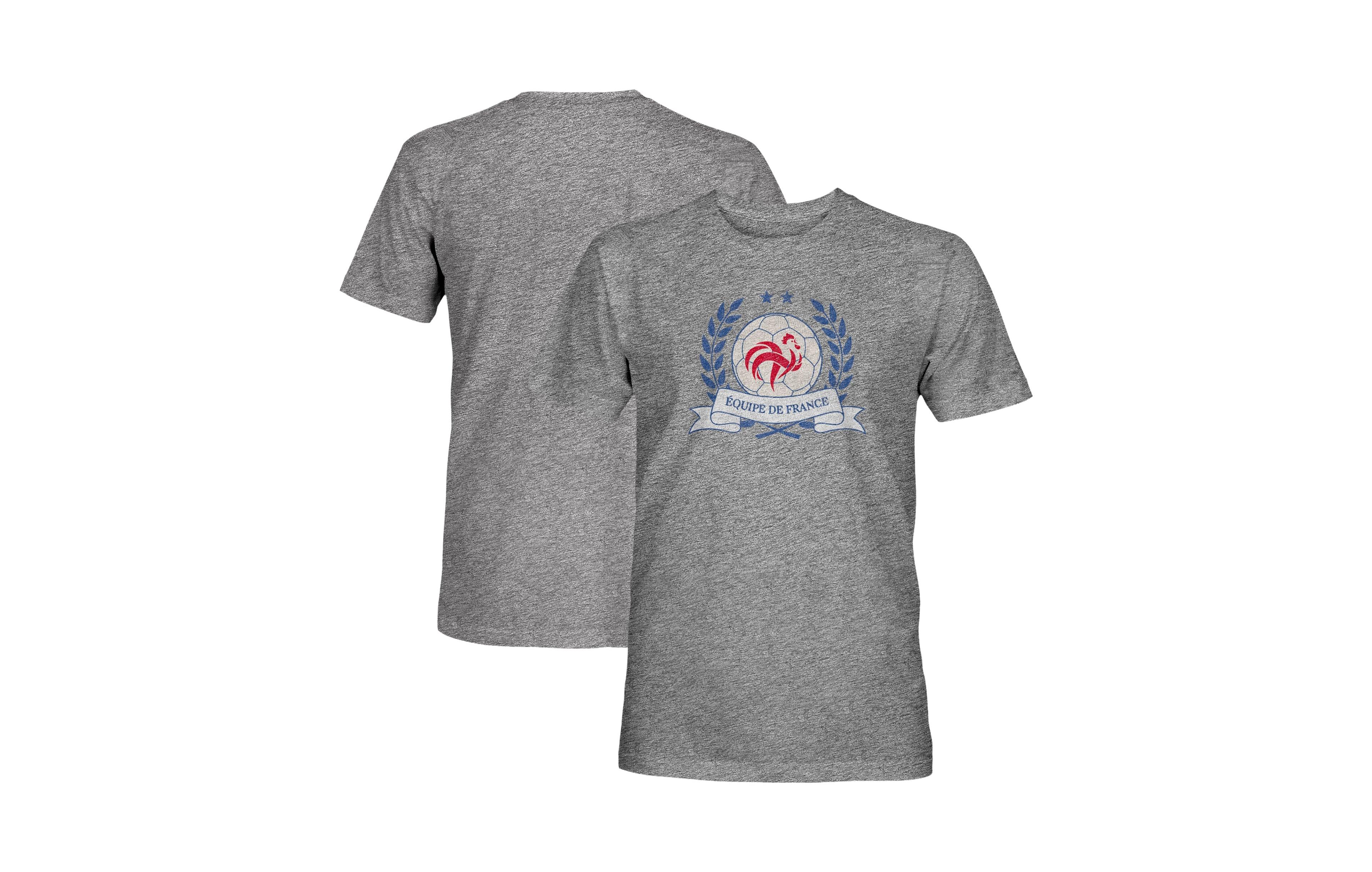 1863FC Men's Gray France National Team Vintage Tri-Blend T-Shirt