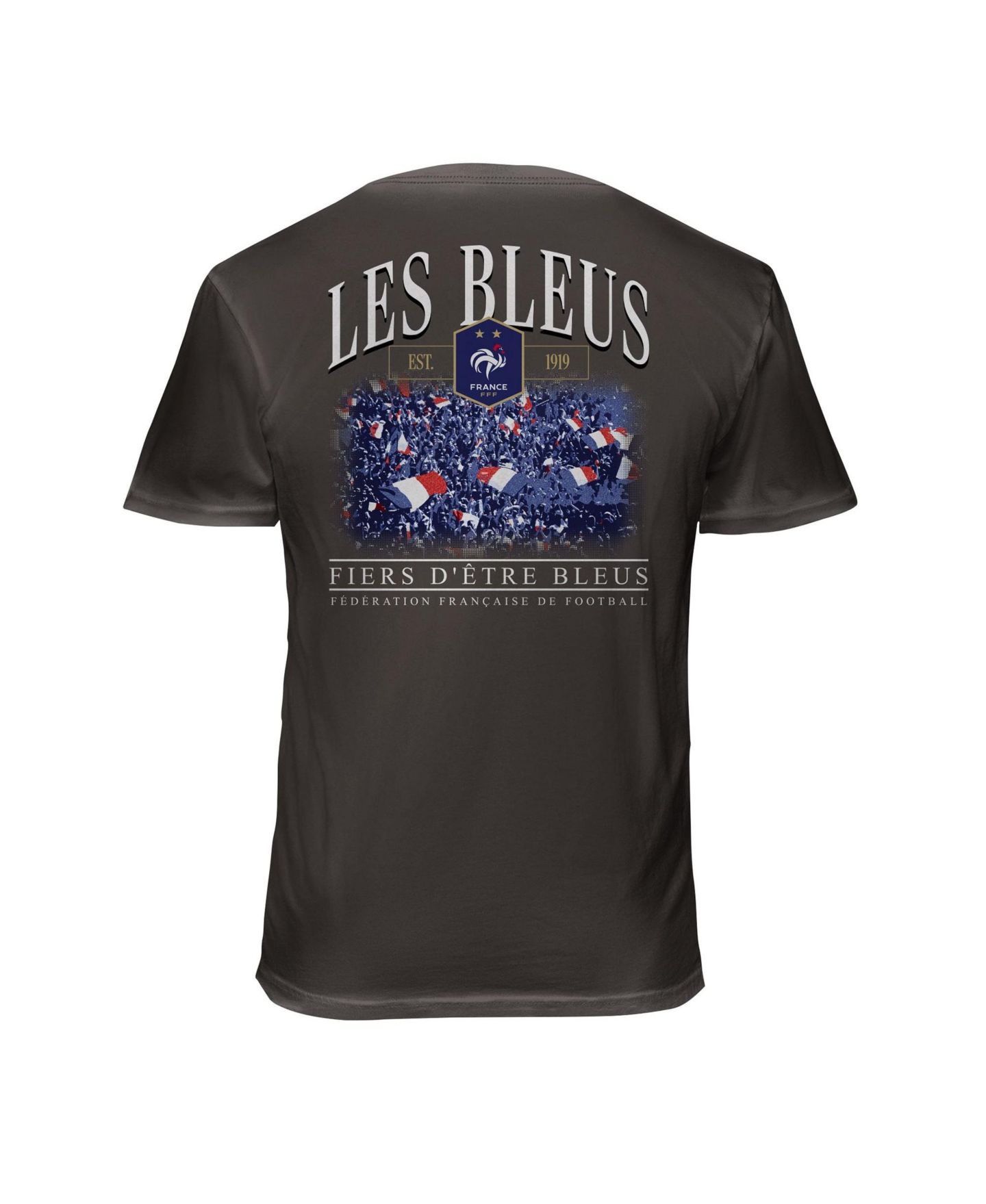 Мужская футболка 1863FC Gray France National Team Wordmark Cotton — фото 3