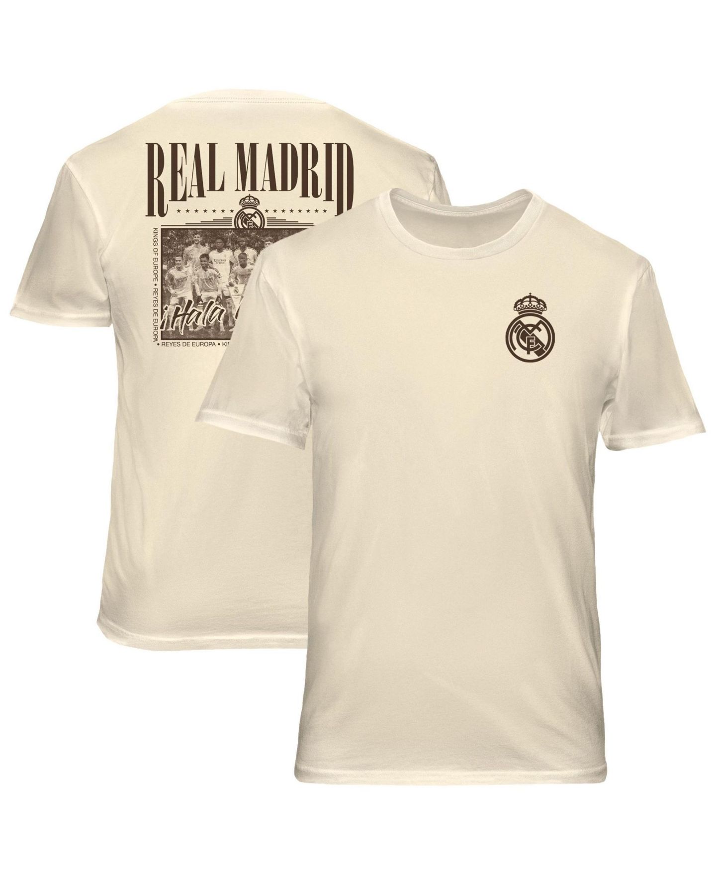 Мужская футболка 1863FC Cream Real Madrid Vintage Soft Wash — фото 1