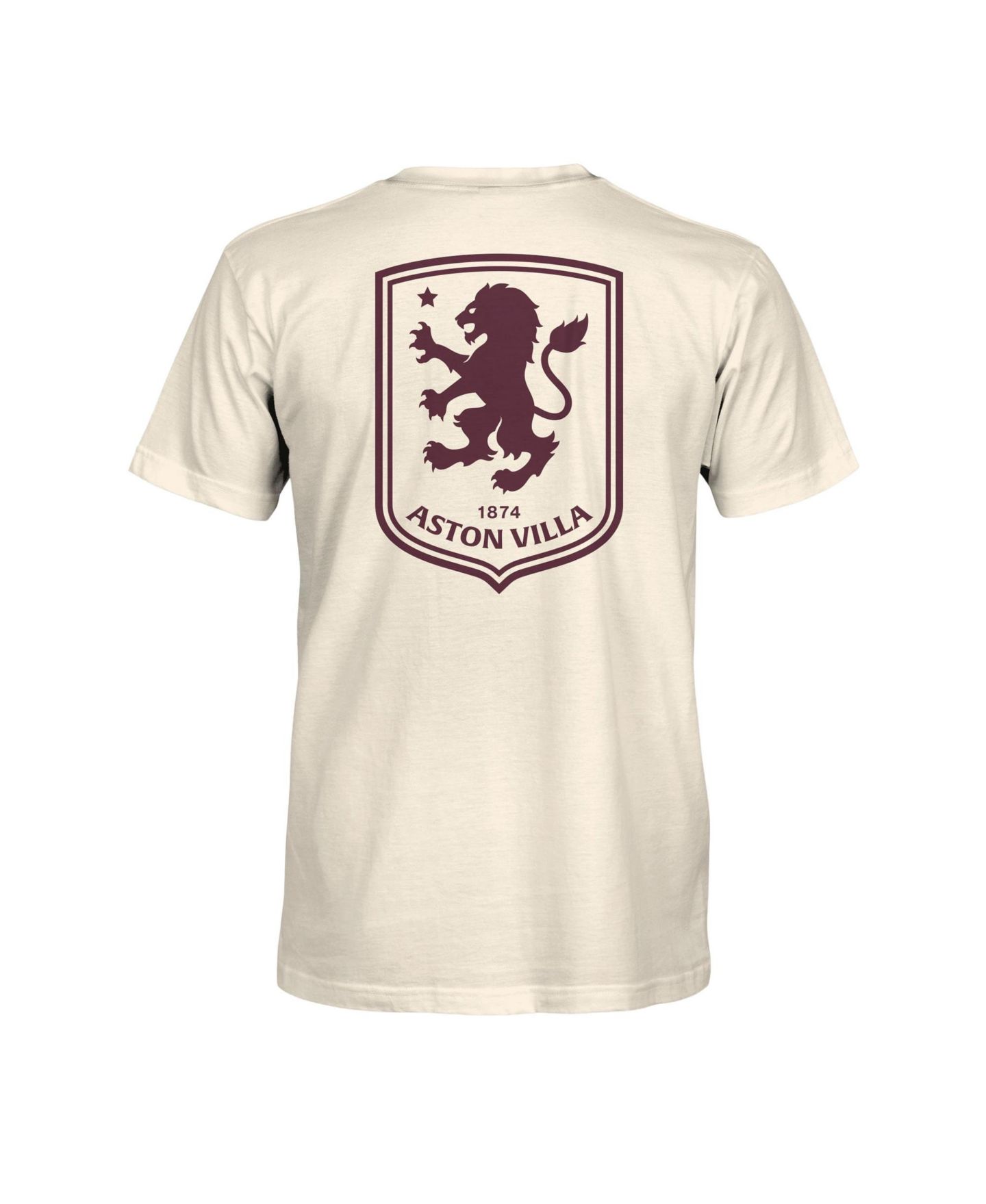 Мужская футболка 1863FC Cream Aston Villa Big Logo Heavyweight — фото 3