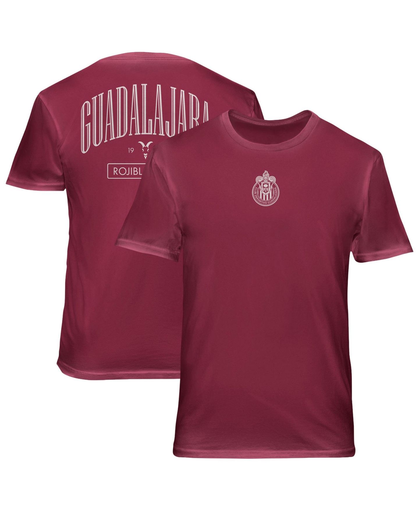 Мужская футболка 1863FC Red Chivas Back Wordmark Soft Wash — фото 1