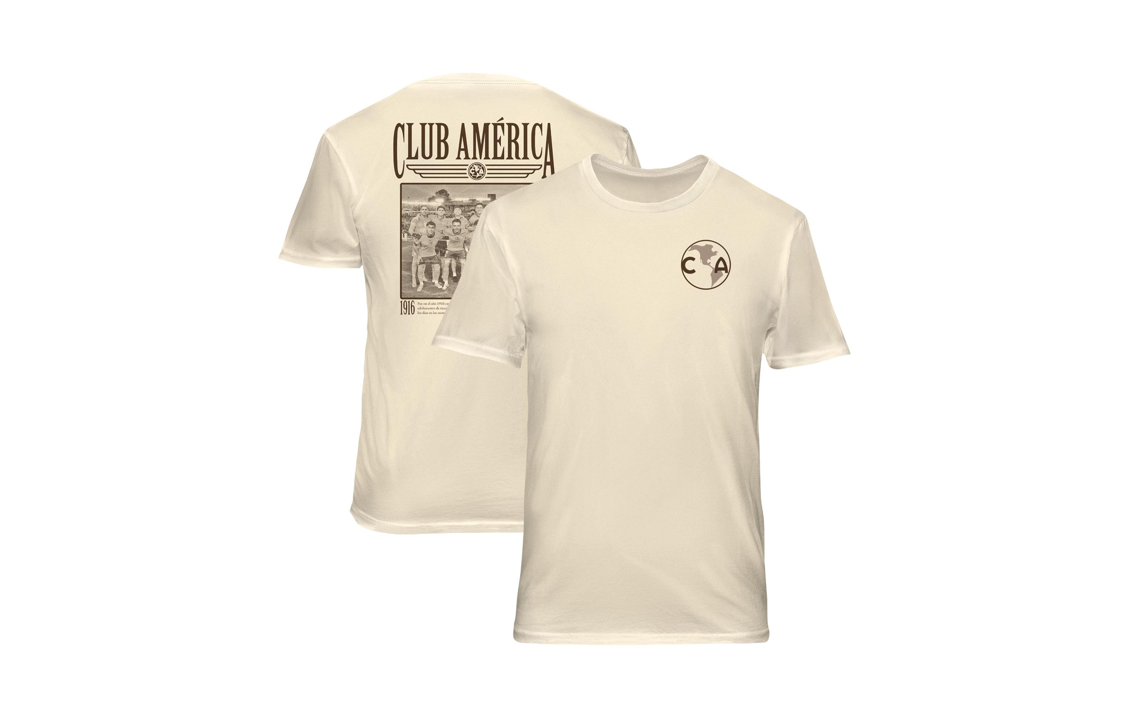 1863FC Men's Cream Club America Vintage Soft Wash T-Shirt