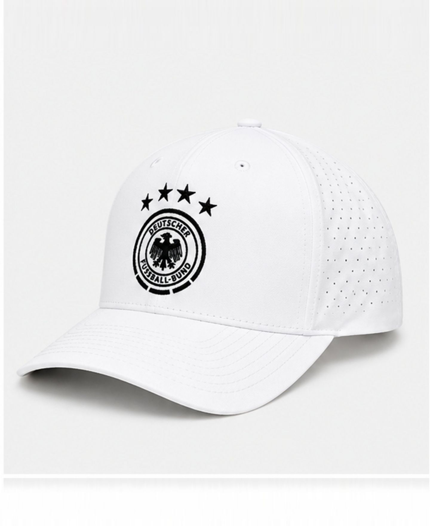Мужская кепка 1863FC White Germany National Team High Point Adjustable Hat — фото 1