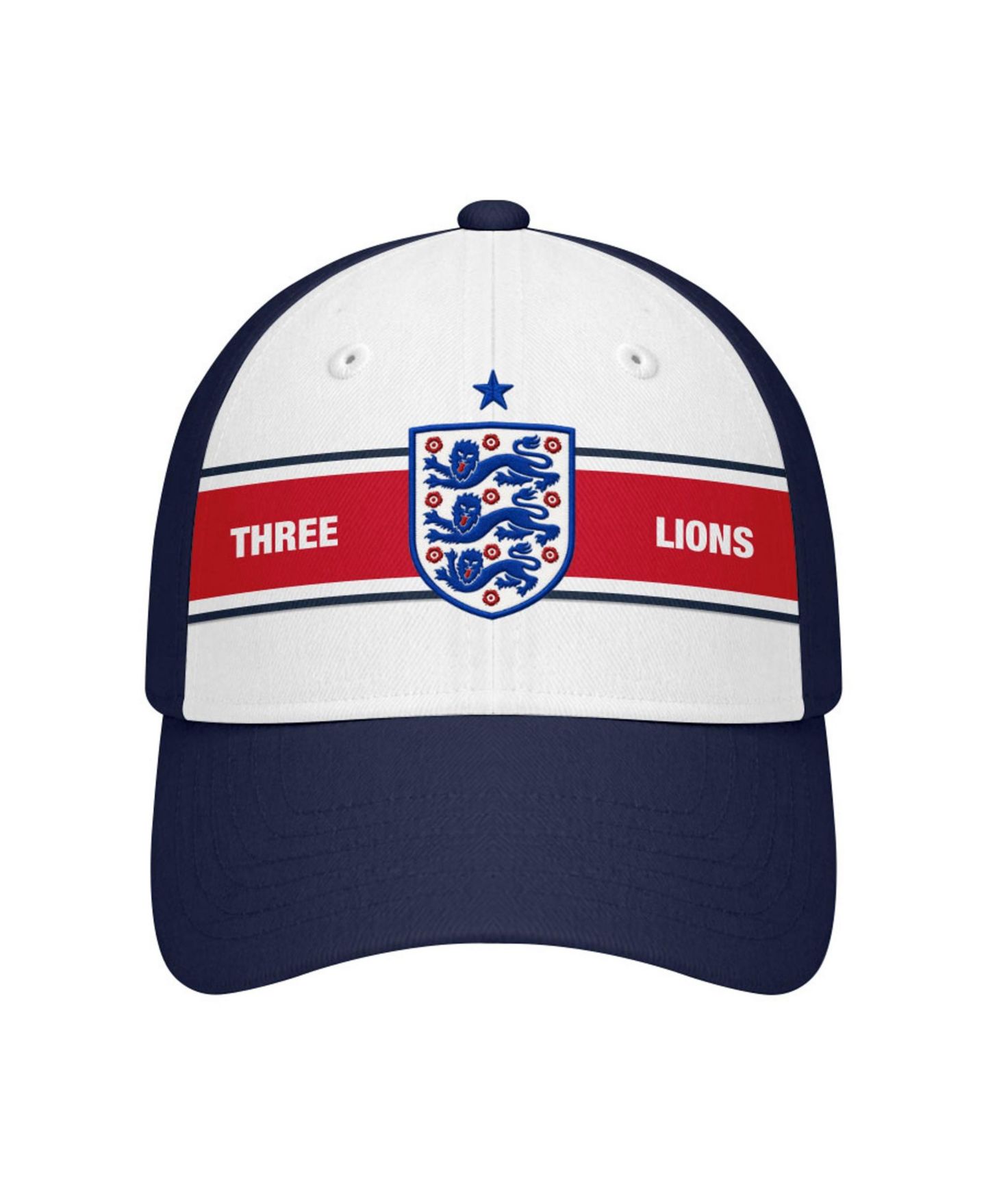 Мужская кепка 1863FC Navy England National Team Striped Band Adjustable Hat — фото 2