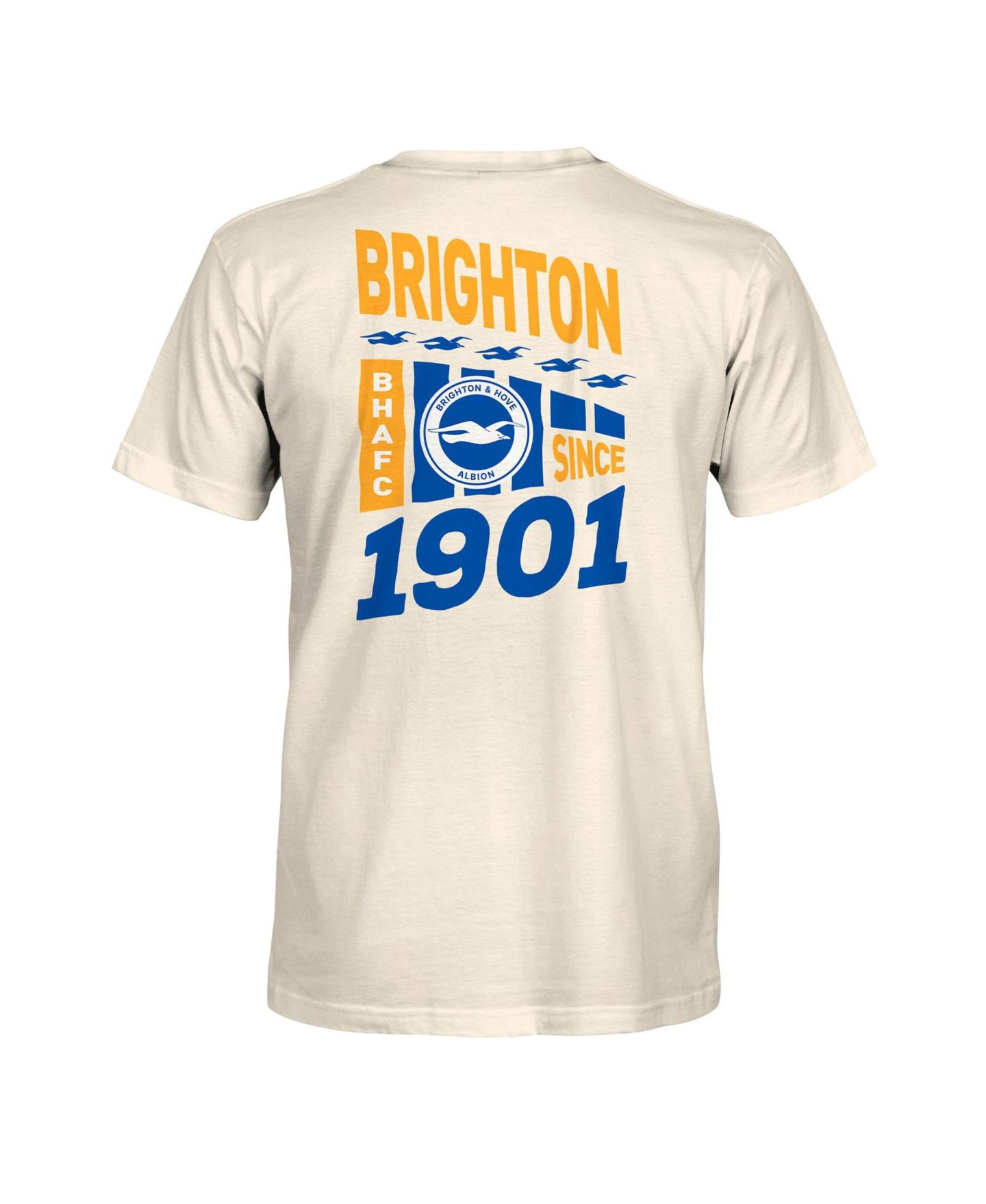 Мужская футболка 1863FC Cream Brighton and Hove Albion Diagonal Pennant — фото 3