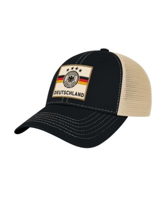 Men's Black Germany National Team Wordmark Patch Off Road Adjustable Hat