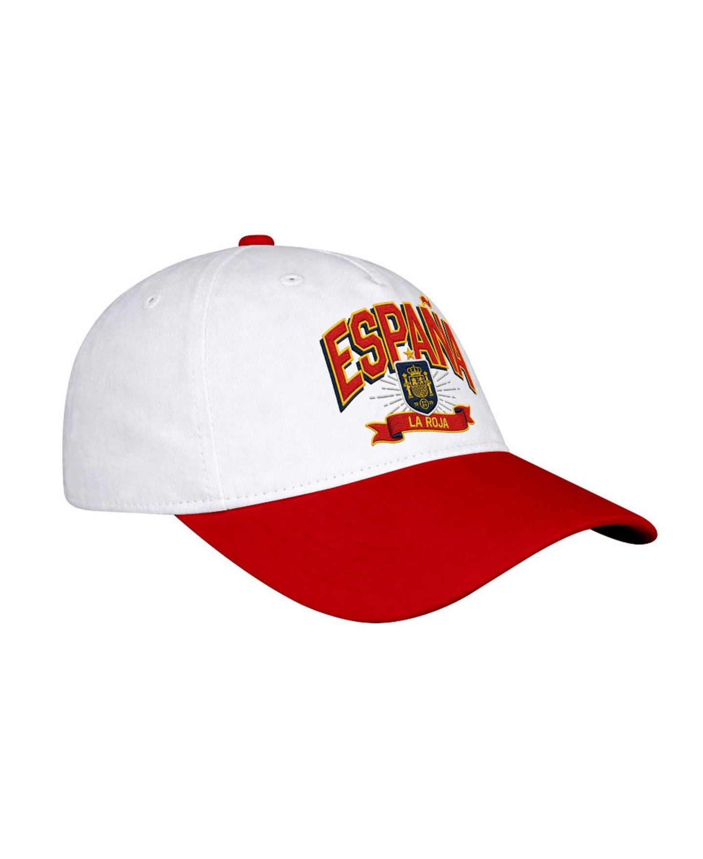 Мужская кепка 1863FC White Spain National Team Drop Shadow Wordmark High Point Adjustable Hat — фото 3