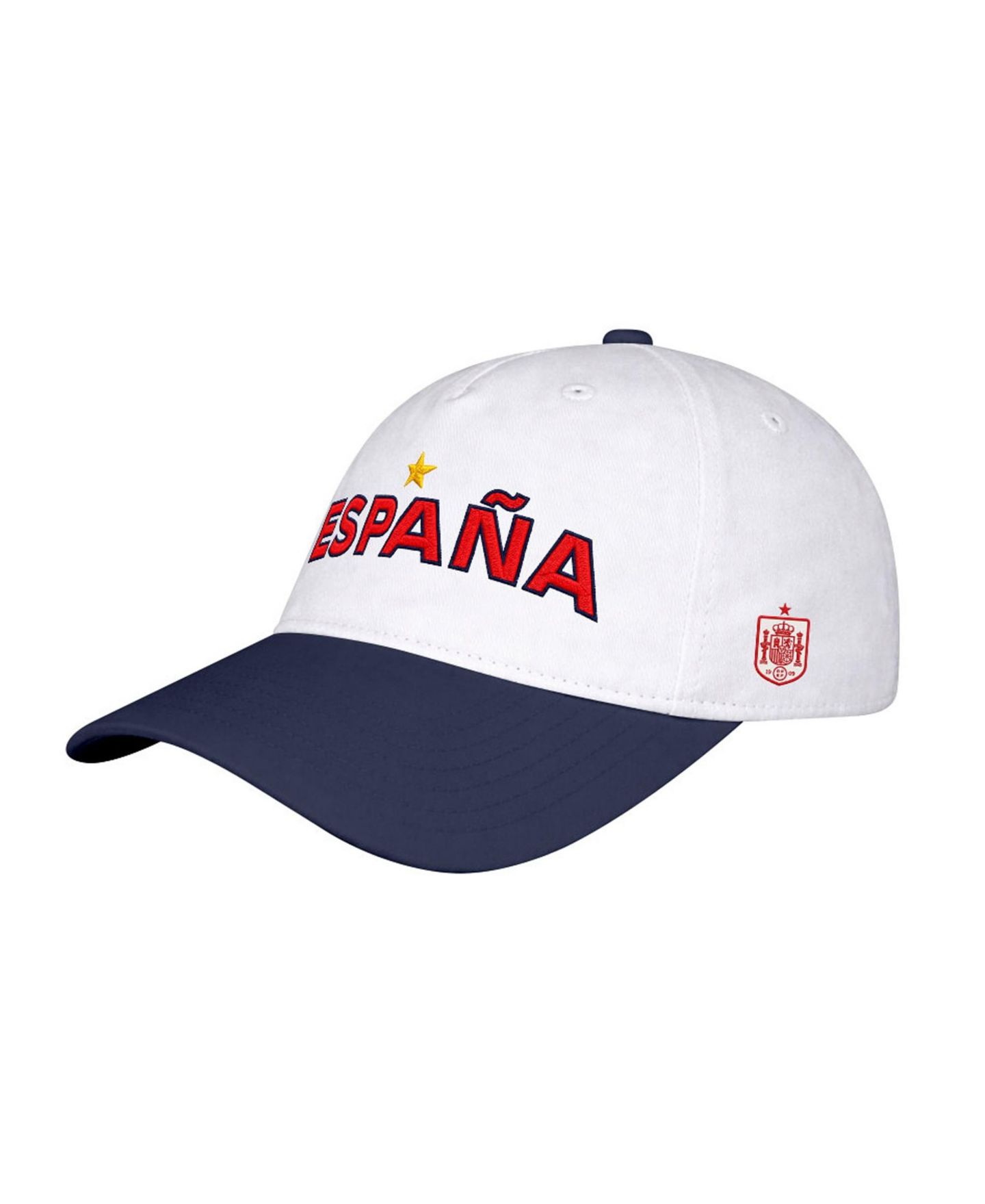 Мужская кепка 1863FC White Spain National Team Wordmark Analog Adjustable Hat — фото 1