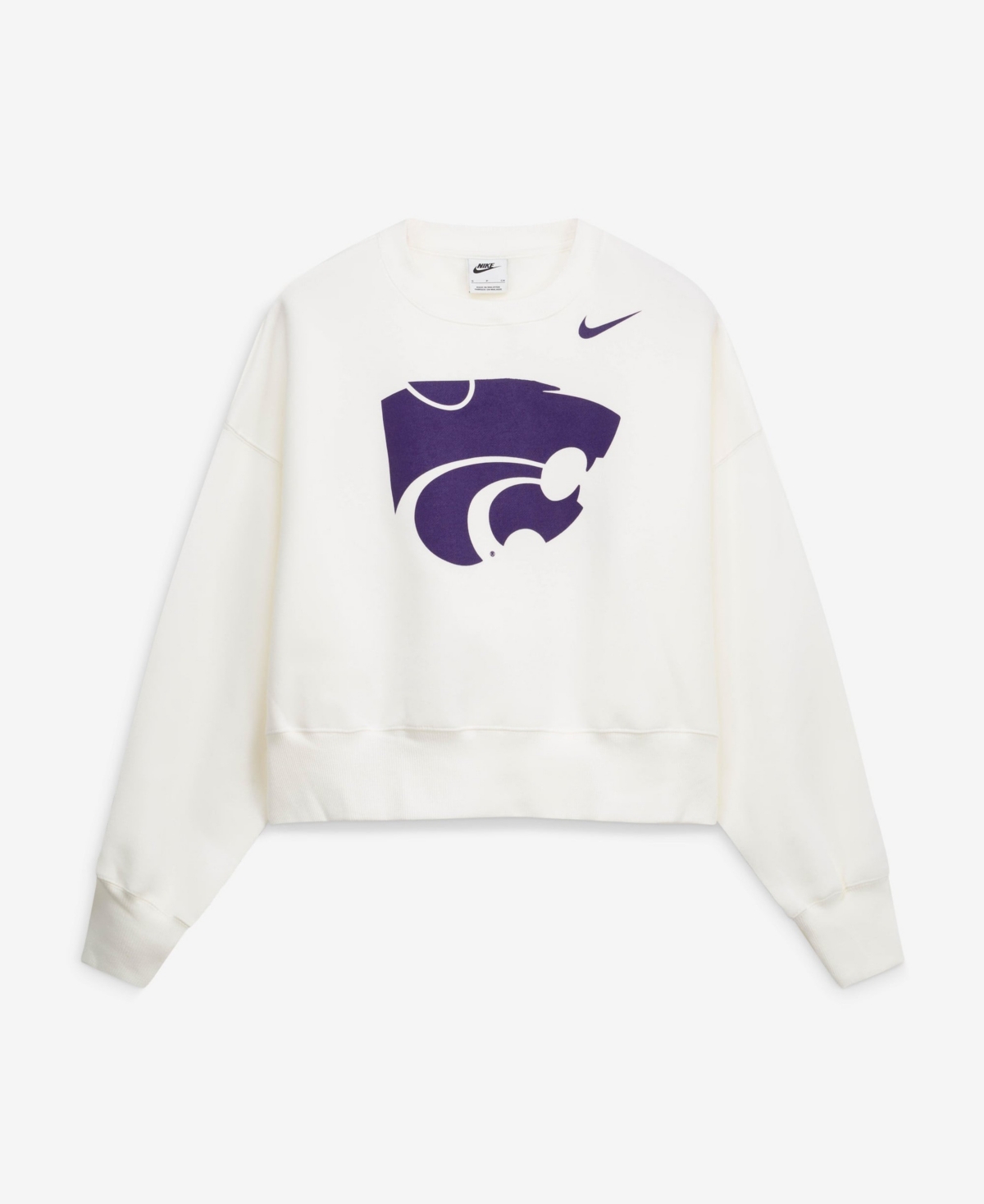 Nike Women's White Kansas State Wildcats Phoenix Fleece Pullover Sweatshirt - White