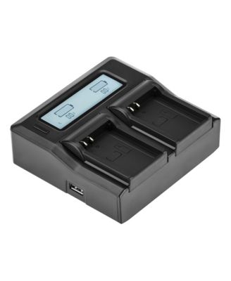 Dual Smart Charger with LCD Screen for Olympus BLN-1