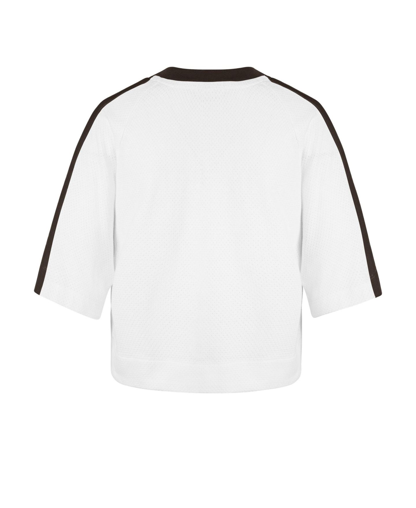 Женская футболка '47 Brand White Cleveland Browns Big Overarch Drop Needle Raglan V-Neck — фото 3
