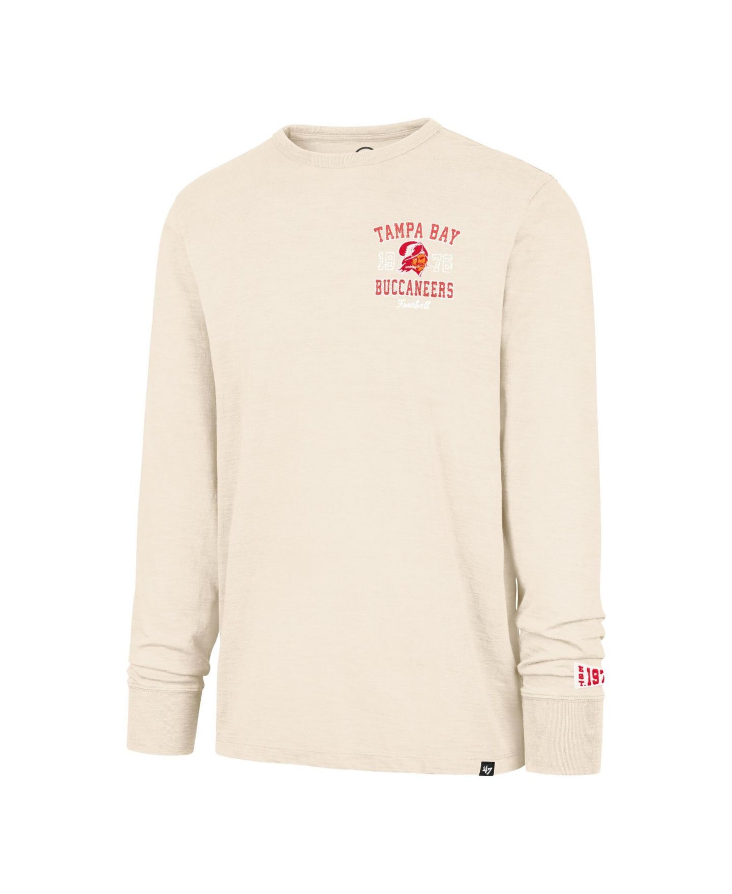 Мужская футболка '47 Brand Tan Tampa Bay Buccaneers Heavy Slub Long-Sleeve — фото 2