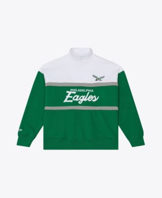 Women's Kelly Green Philadelphia Eagles Head Coach Quarter-Zip Pullover