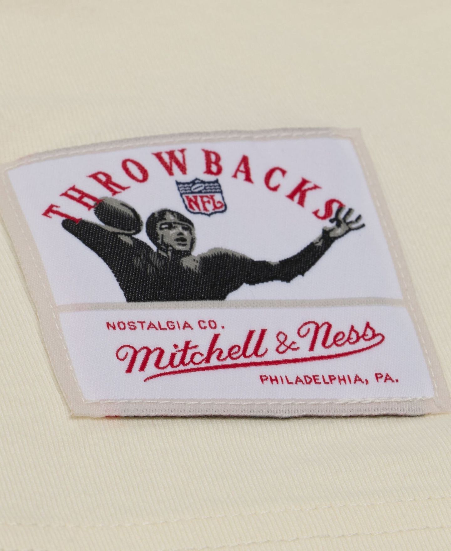 Мужская футболка Mitchell & Ness Cream Buffalo Bills Oversized Heritage Hues — фото 6