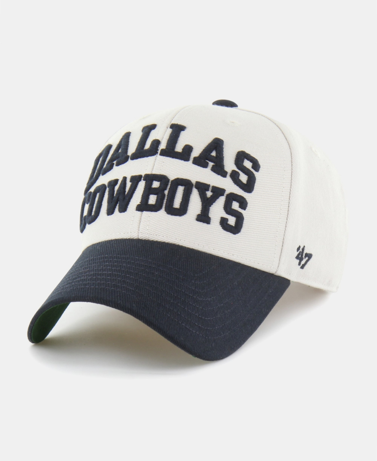 '47 Brand Men's Natural/Navy Dallas Cowboys Broke Line Loop Mvp Adjustable Hat - Natural, Navy