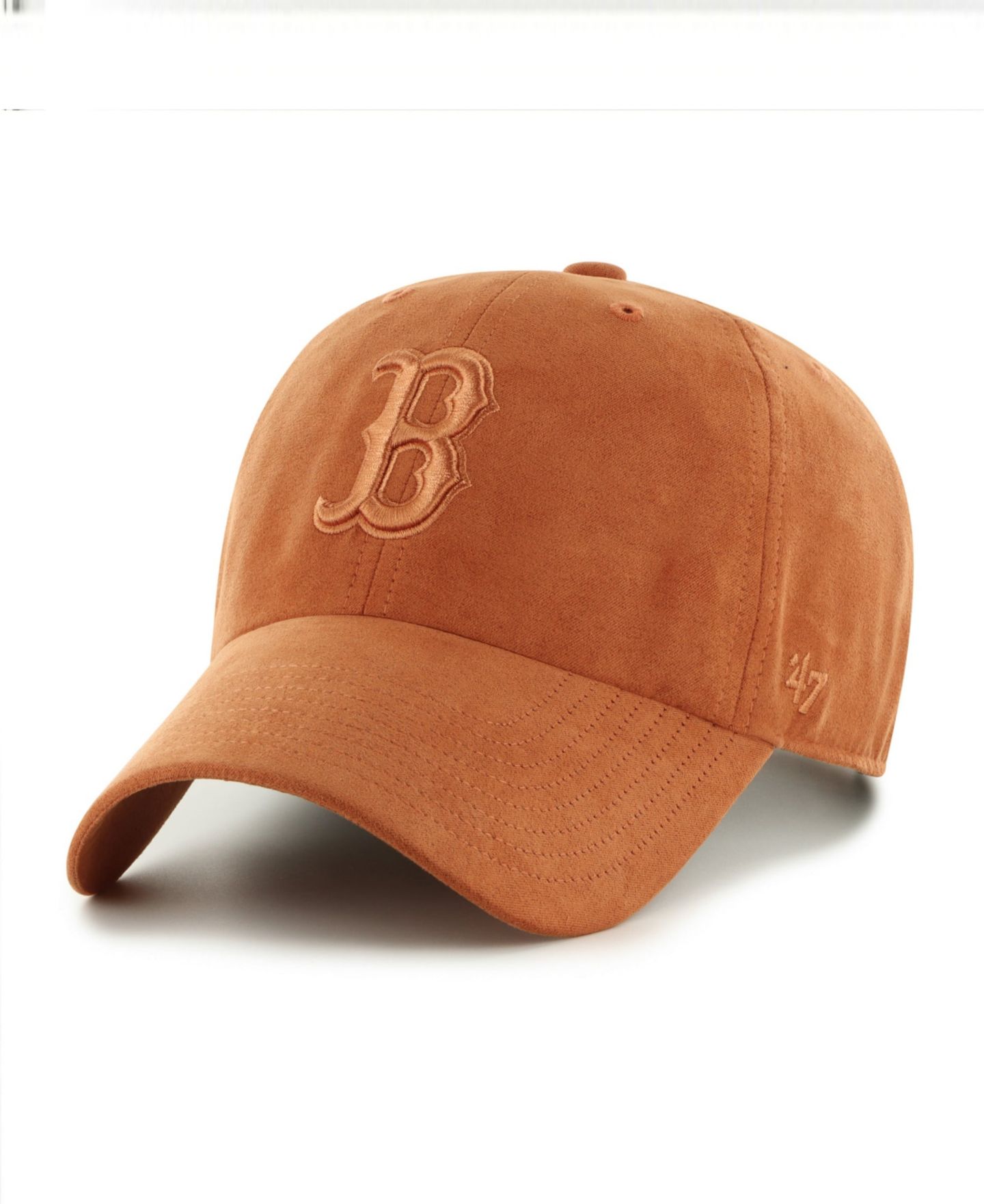 Головной убор '47 Brand Orange Boston Red Sox Fall Feelings Ballpark Suede Clean Up Hat — фото 1