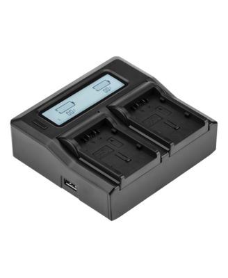 Dual Smart Charger with LCD Screen for Panasonic VW-VBG6