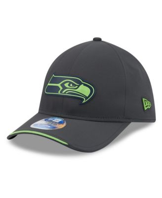 Men's Charcoal Seattle Seahawks 2026 Sideline Cold Weather 9FORTY M-Crown Adjustable Hat