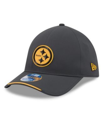 Men's Charcoal Pittsburgh Steelers 2026 Sideline Cold Weather 39THIRTY M-Crown Stretch Hat