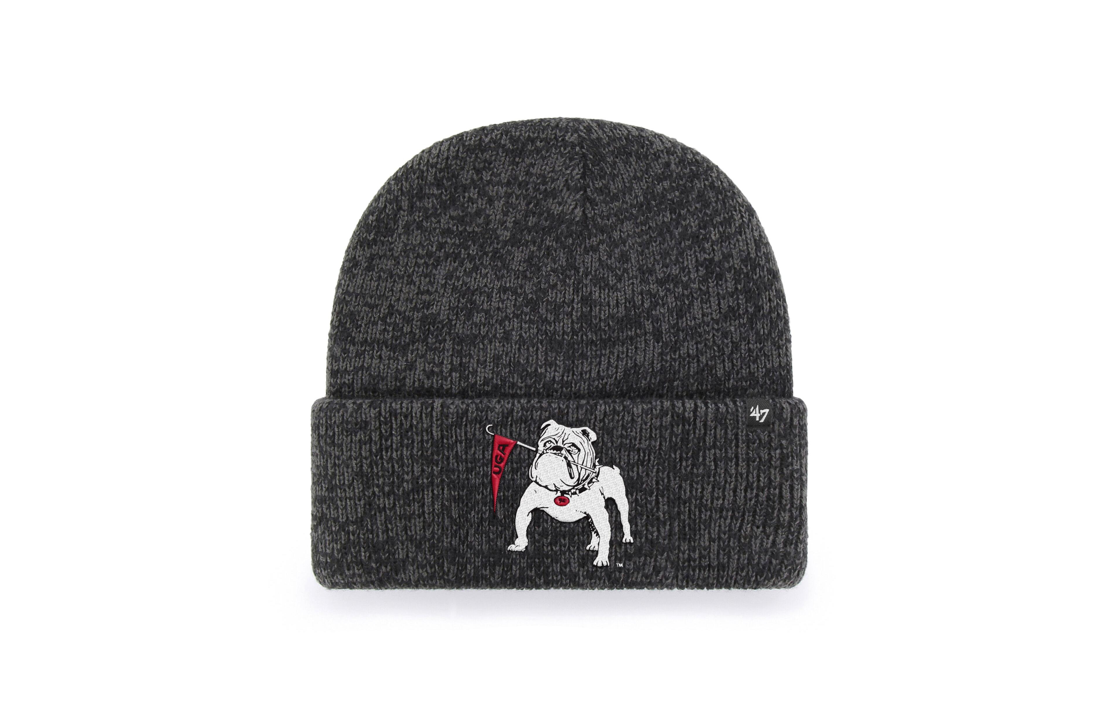 '47 Brand Men's and Women's Black Georgia Bulldogs Brain Freeze Cuff Knit Hat