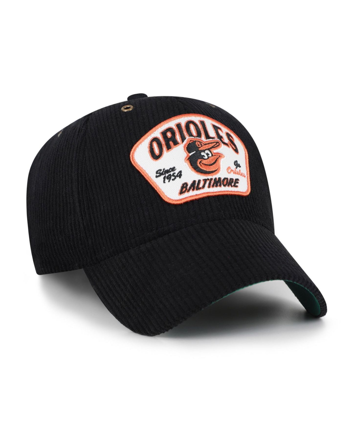 Кепка '47 Brand Black Baltimore Orioles Accordia Corduroy MVP Adjustable Hat — фото 2
