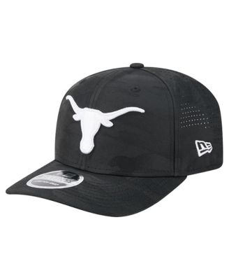 Men's Black Texas Longhorns Perforated Camo 9SEVENTY Adjustable Hat