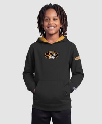 Big Boys' and Girls' Black Missouri Tigers Fleece Hoodie