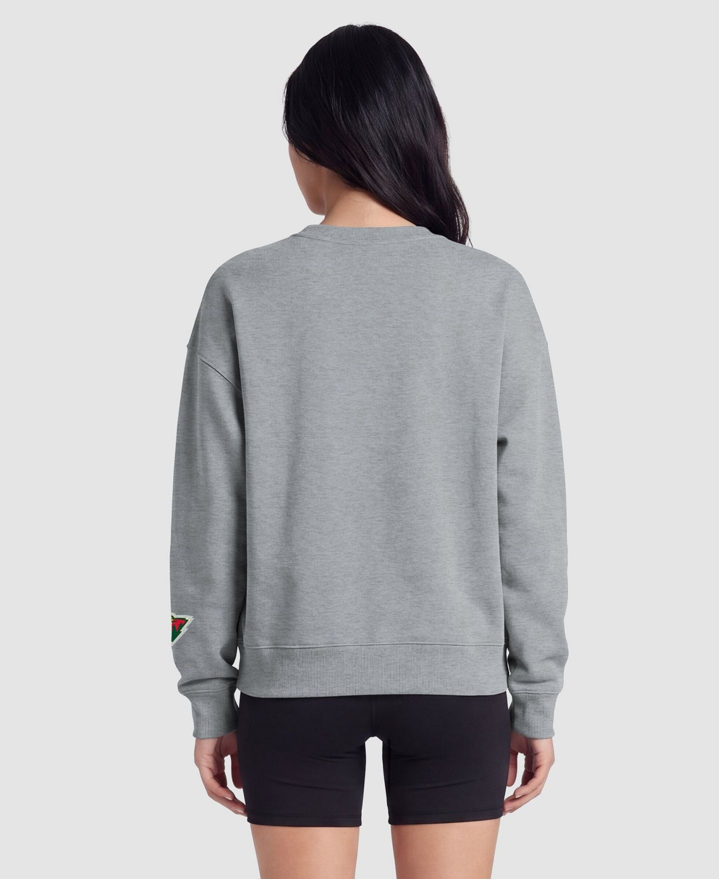 Женская толстовка Champion Heather Gray Minnesota Wild Applique Crewneck — фото 2